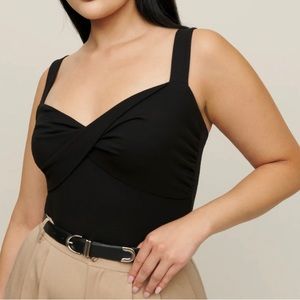 reformation anine cross over tank top